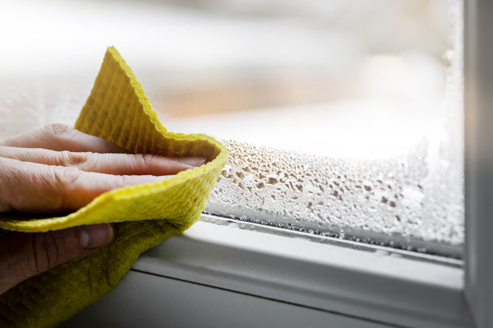 luftfeuchtigkeit am Fenster